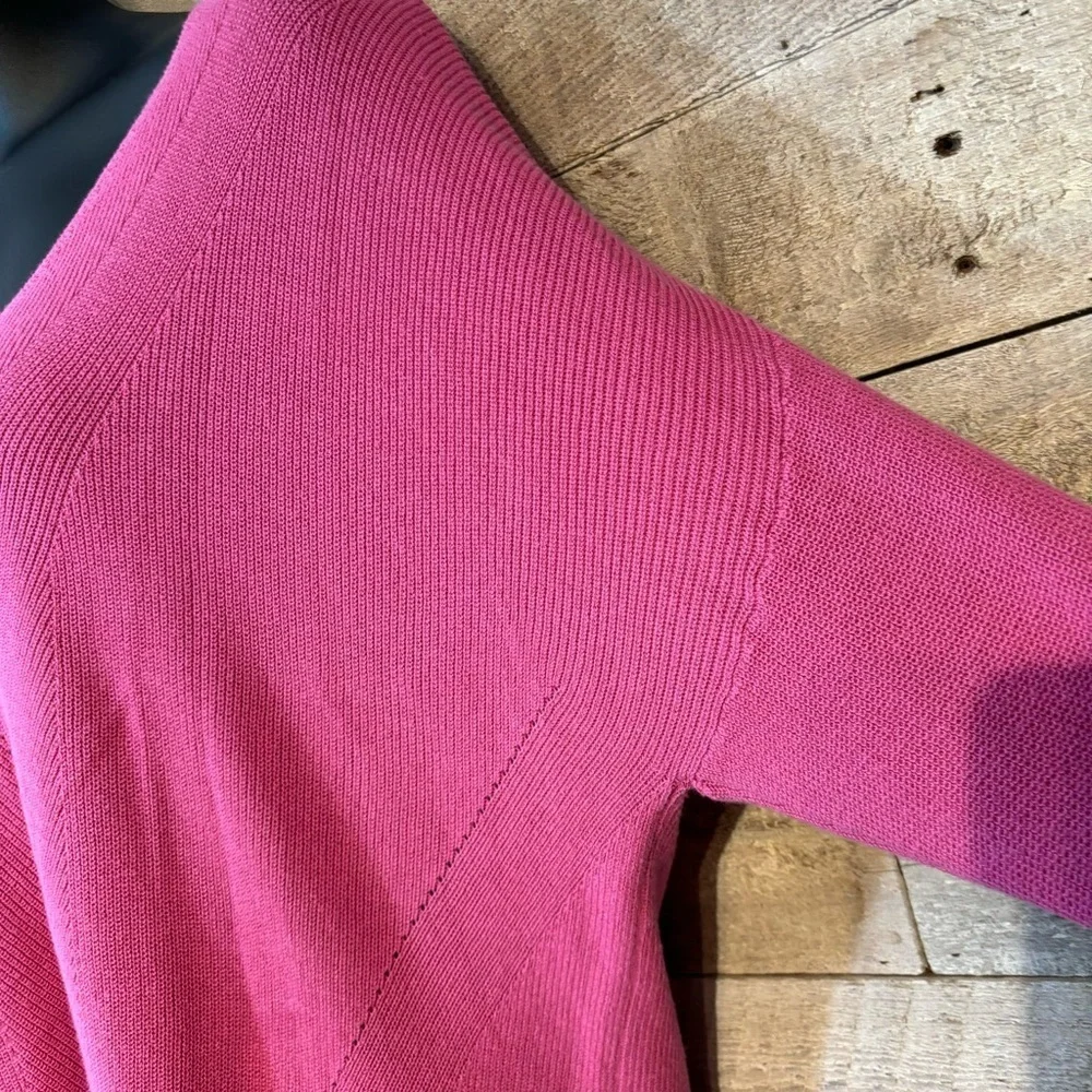 🛍️3/$30 Penmans women’s pink tight knit v-neck dolman  sleeved sweater size XL‎ - Picture 5 of 8
